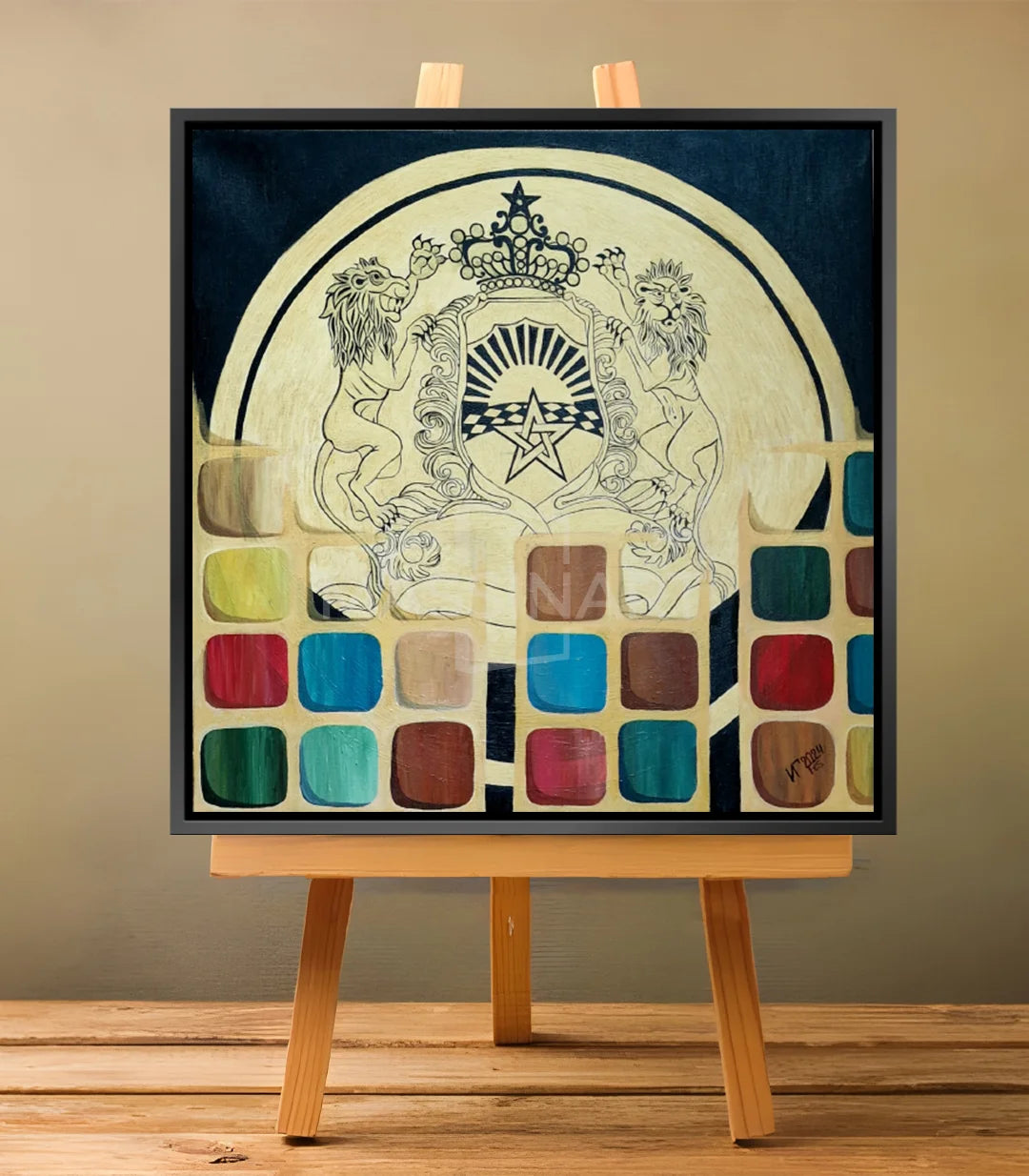 Patrimoine Doré de Fès 1 - signé par l'artiste Iryna.